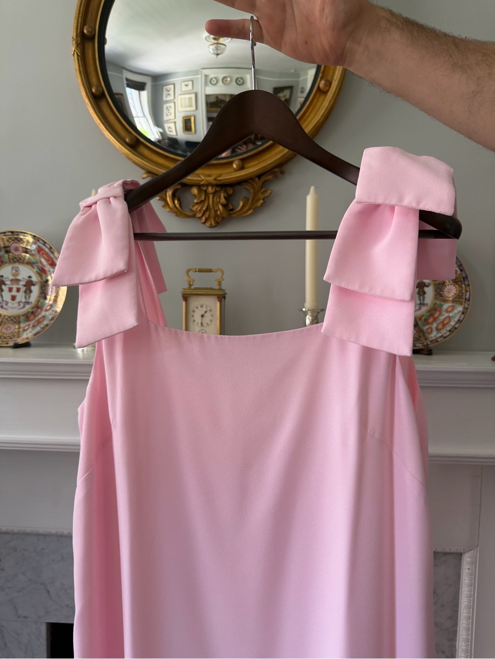 Lilly Pulitzer Pink Maxi Dress with Bow Shoulders - Picture 2 of 5